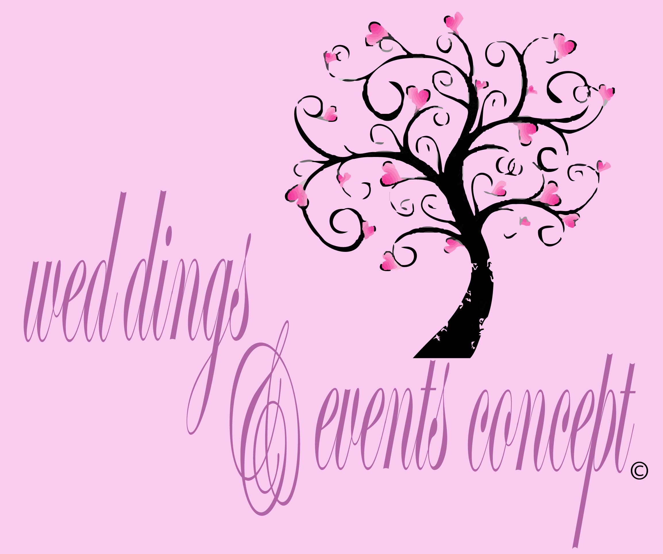 Weddings and events concept